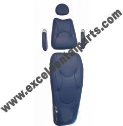 Upholstery Set with Articulating Headrest - Plush; Naugasoft (MUST SPECIFY COLOR); Pelton & Crane® Spirit 3003