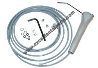 DCI 3430 Push Ring Air/ Water Standard Quick-Clean® Syringe w/ 7' straight Gray tubing