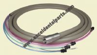 Handpiece light source tubing; 6-Pin; ISO-C; ADEC 4 tube jacketed